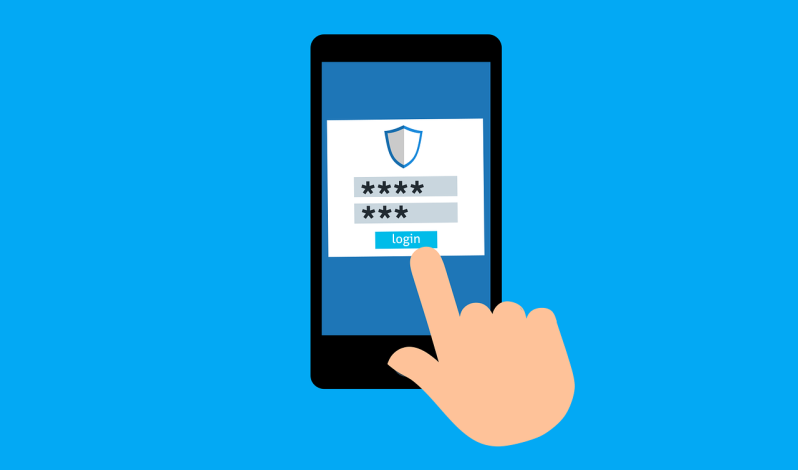 Free password login sign vector