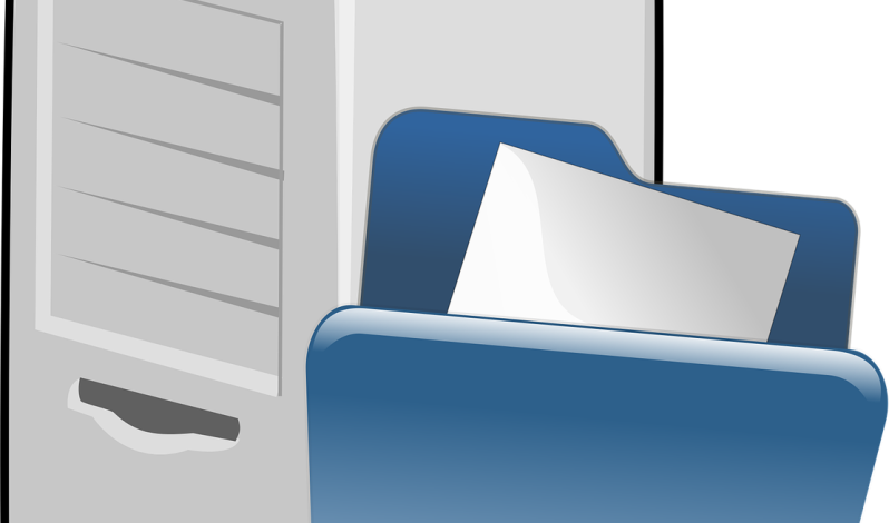 Free computer file network vector