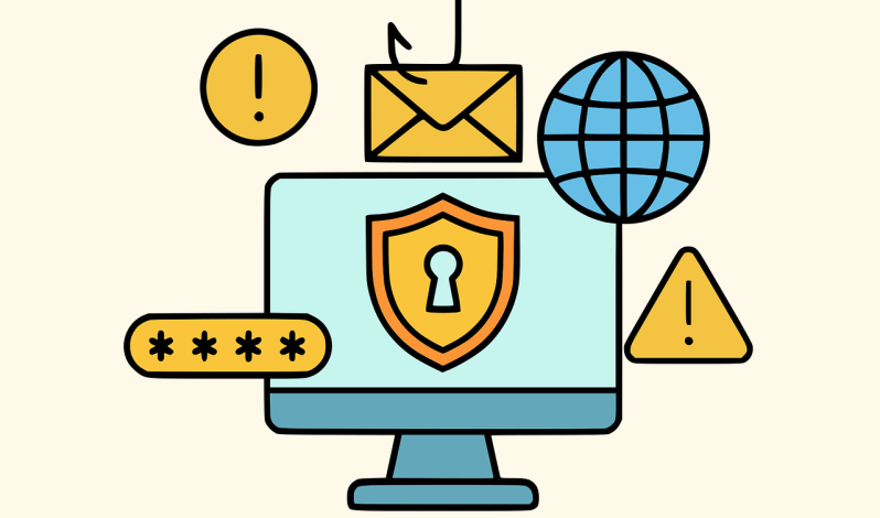 Free cybercrime security scam vector